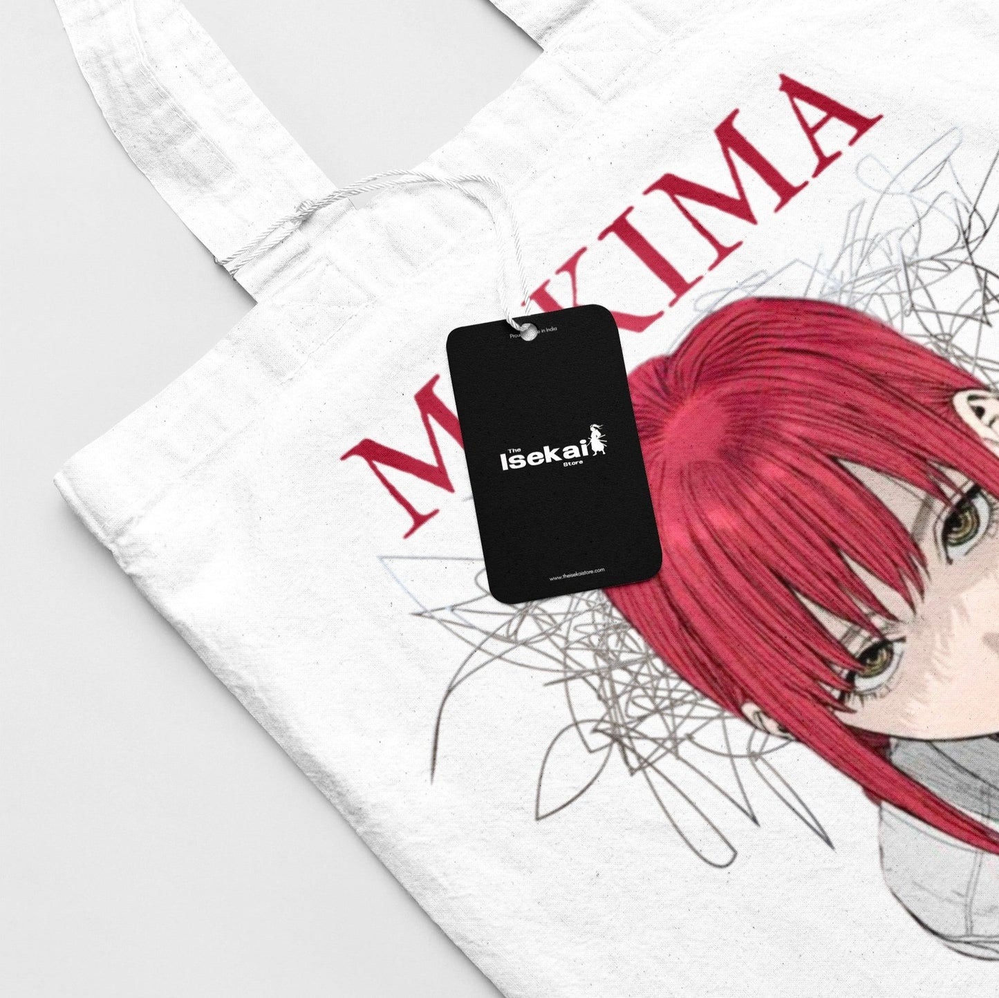 Makima - Printed Zipper Tote Bag