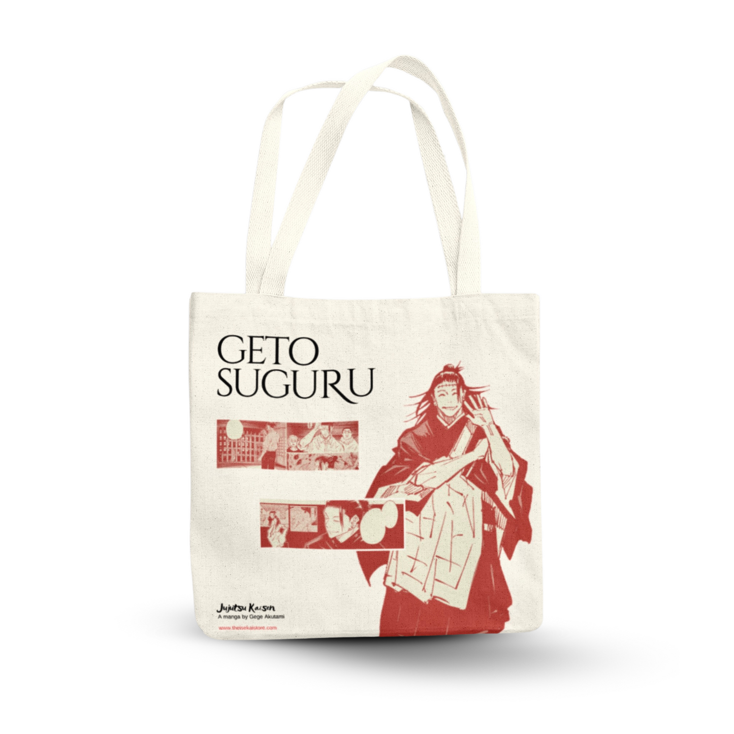 Geto Suguru - Printed Zipper Tote Bag