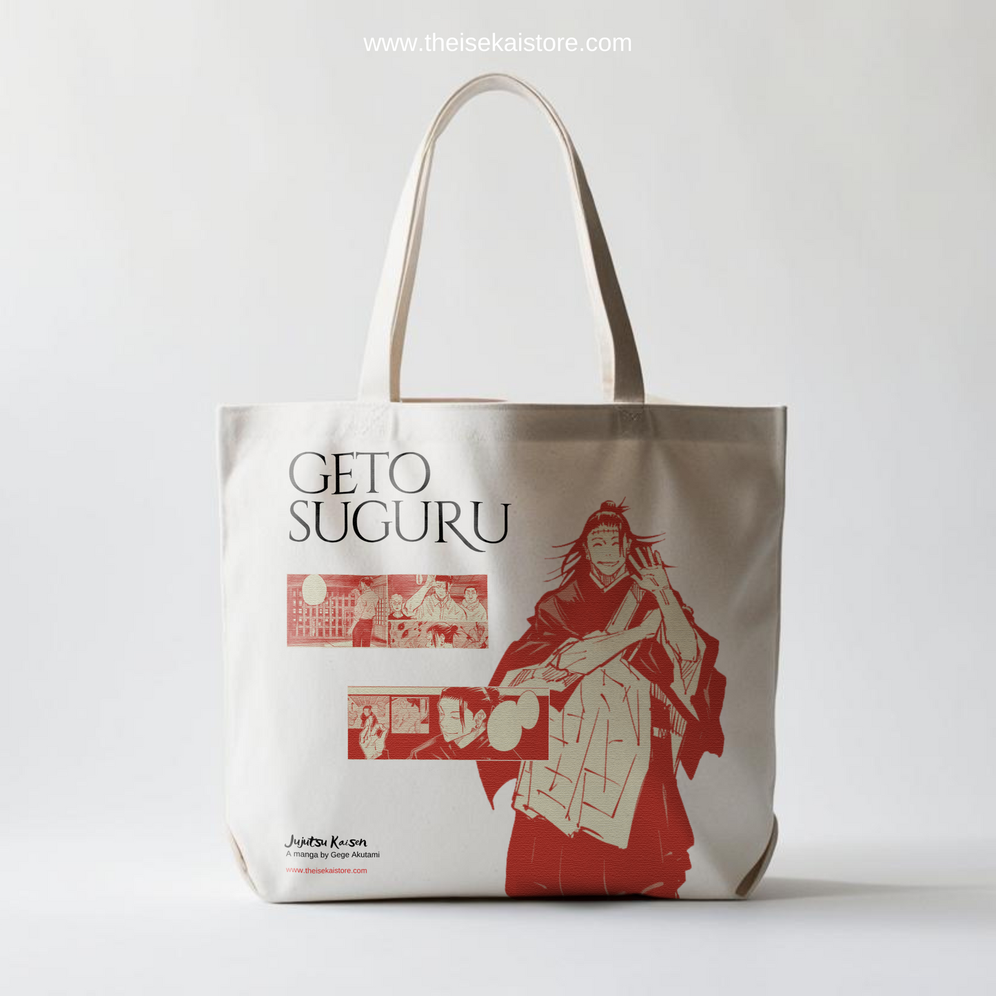 Geto Suguru - Printed Zipper Tote Bag