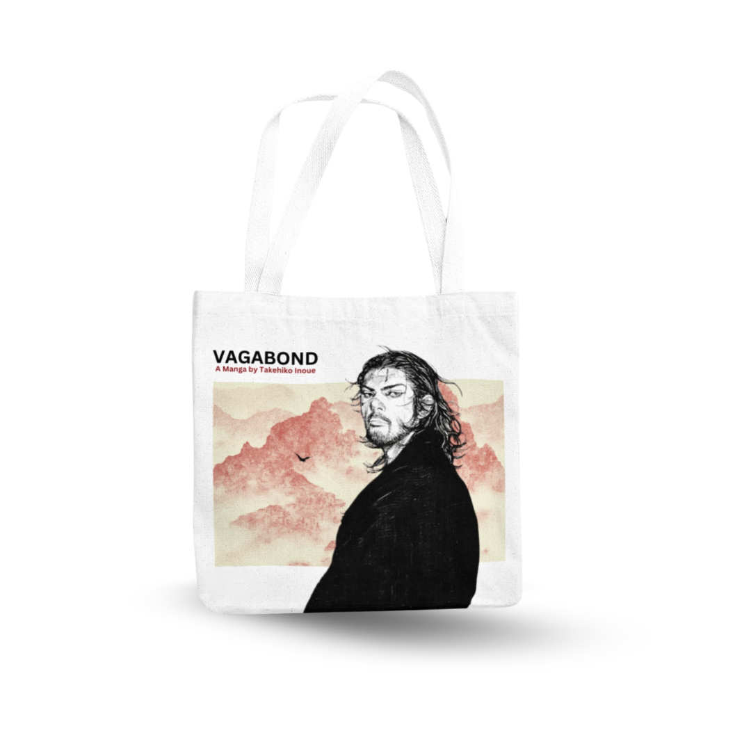 Vagabond - Printed Zipper Tote Bag